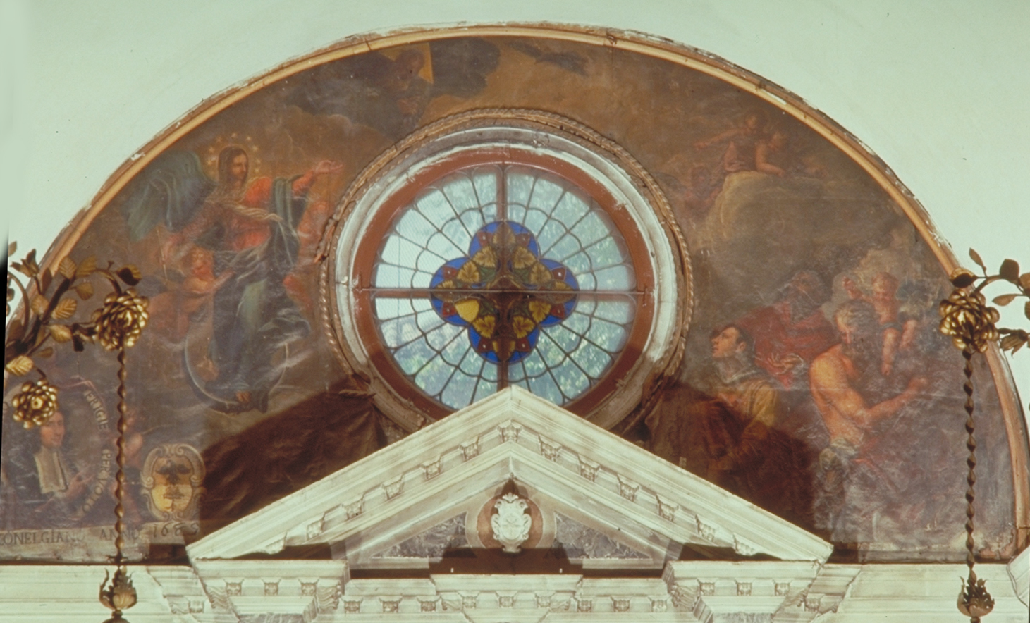 Immacolata con San Cristoforo e Dun Scoto (dipinto) di Stefano da Conegliano (sec. XVII)