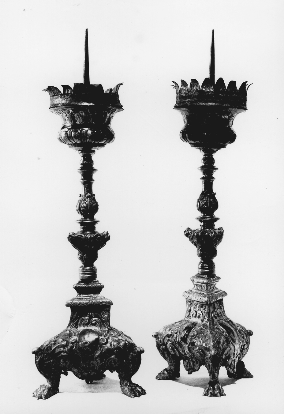 candelabro, serie - bottega veneziana (seconda metà sec. XVIII)