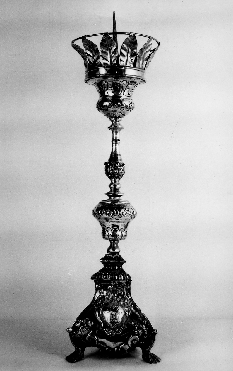 candelabro, serie - bottega veneziana (sec. XVIII)