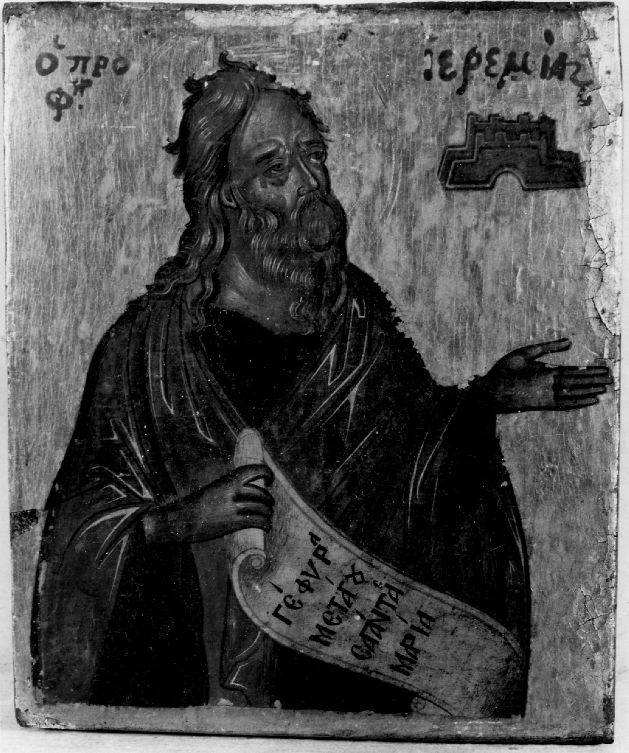 Geremia (icona) - ambito cretese (secc. XVI/ XVII)