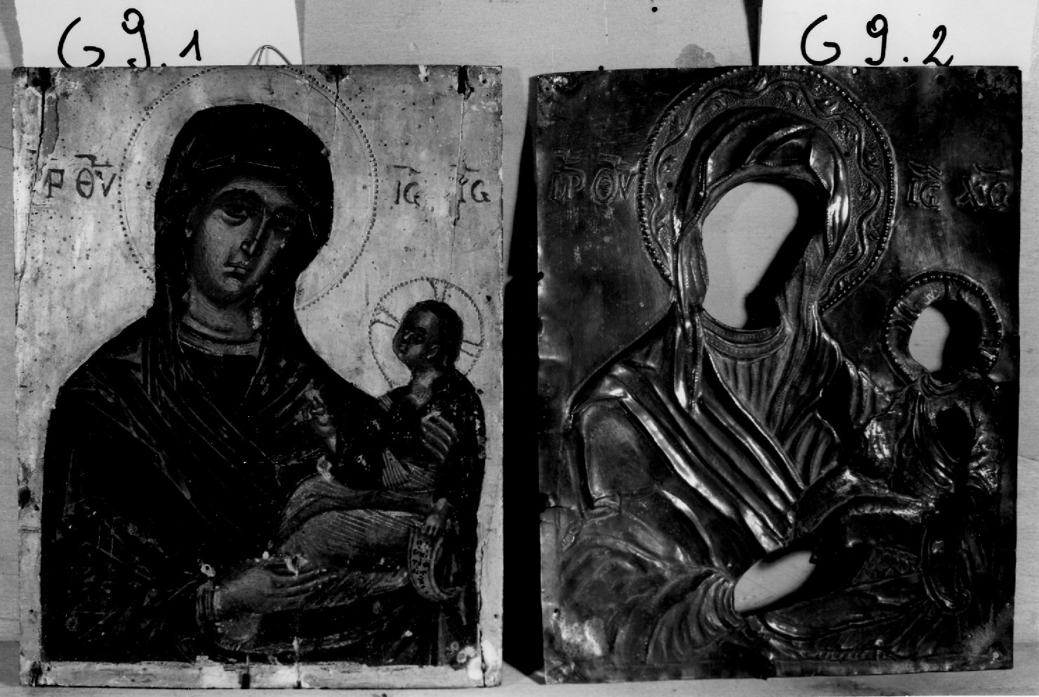 Madonna Odighitria, Madonna (dipinto, elemento d'insieme) - ambito cretese (sec. XVII)
