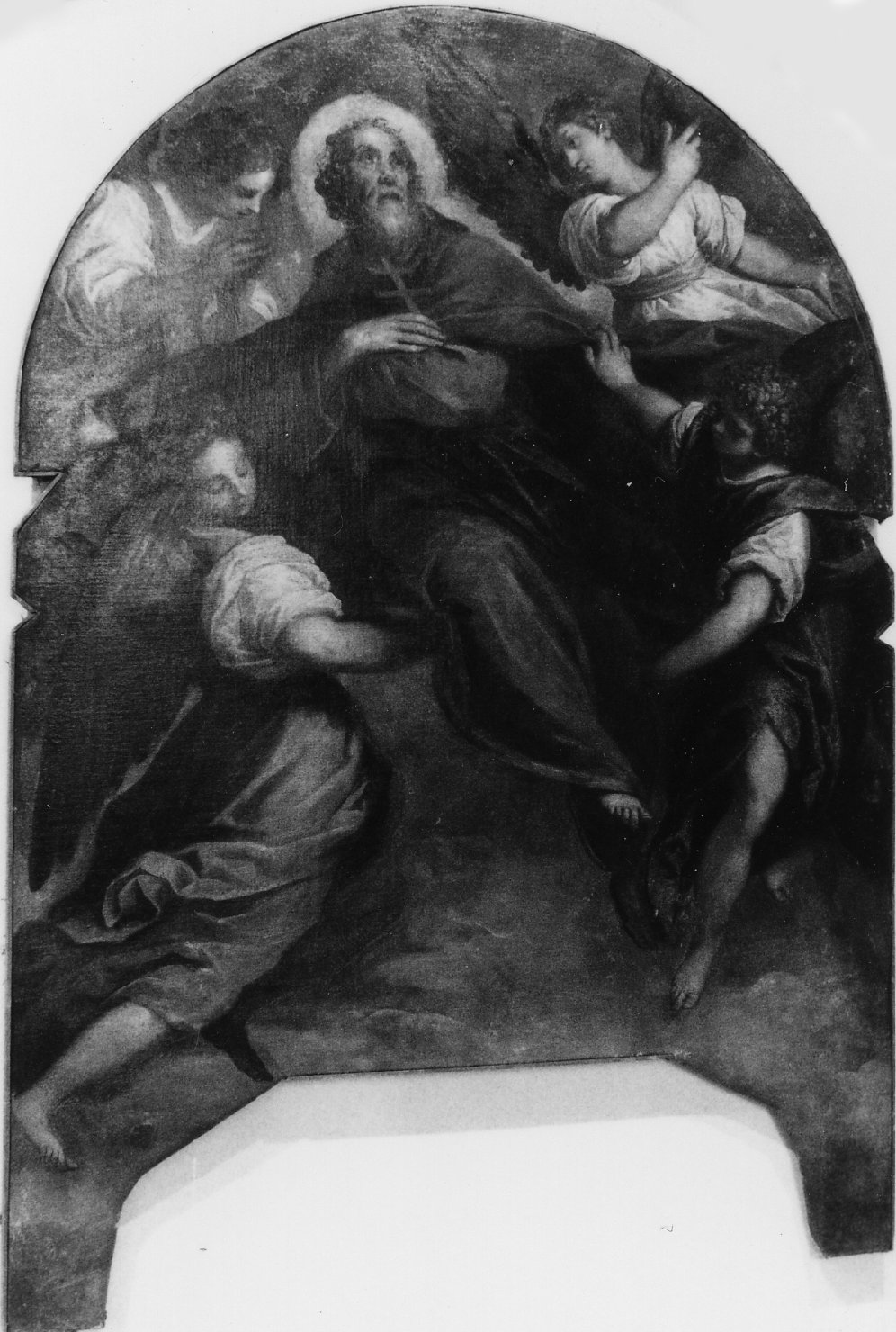 gloria di San Saba (dipinto) di Negretti Jacopo detto Palma il Giovane (fine sec. XVI)