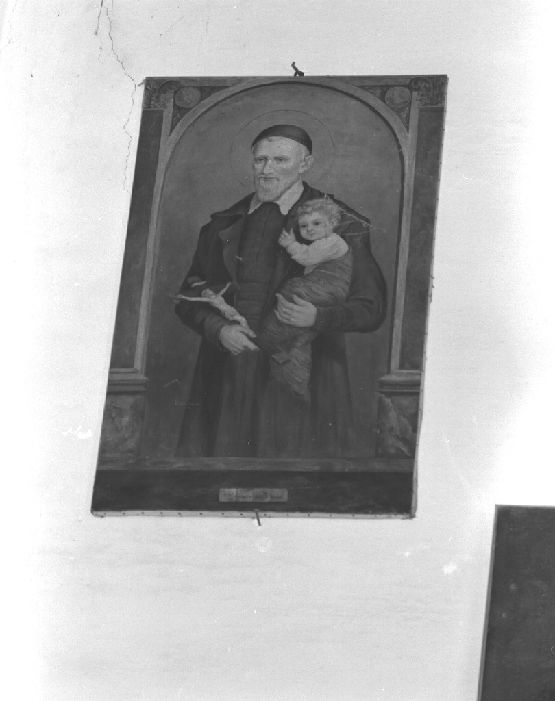 San Vincenzo con Gesù Bambino in braccio (dipinto) - ambito veneto (secc. XVIII/ XIX)