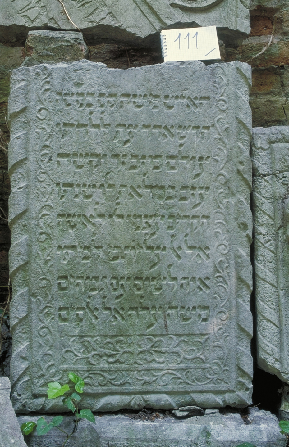 iscrizione (coperchio di sarcofago) - ambito veneto (sec. XVII)