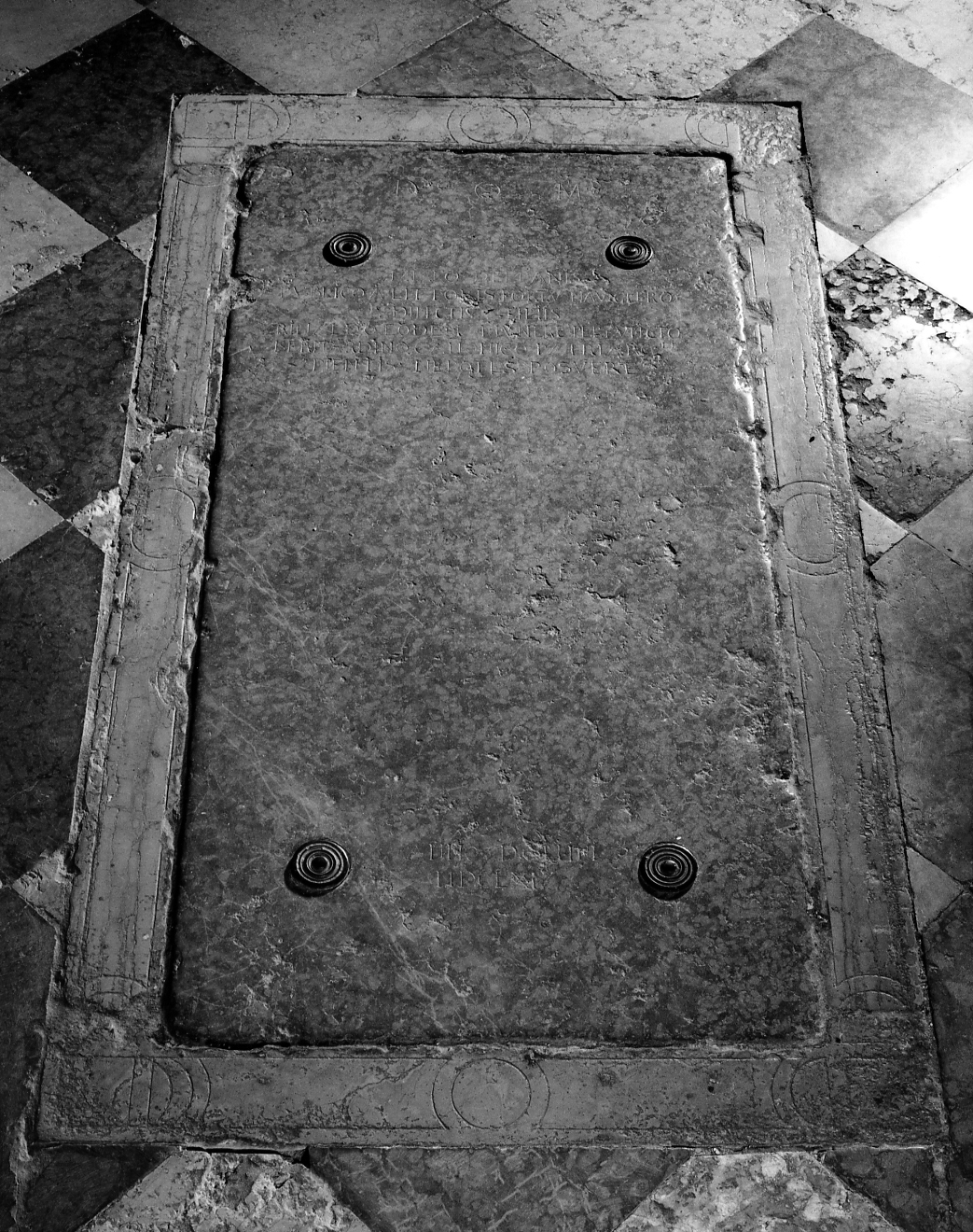 lastra tombale - ambito veneziano (sec. XVIII)