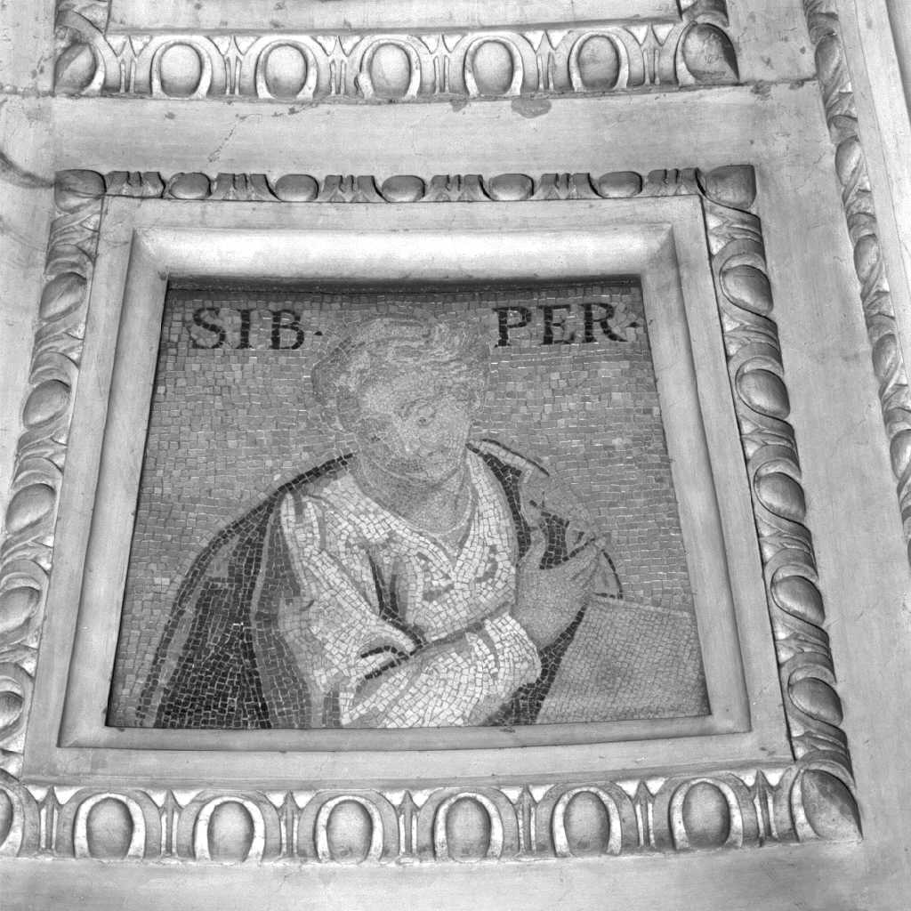 Sibilla Persica (decorazione musiva, elemento d'insieme) di Negretti Jacopo detto Palma il Giovane (primo quarto sec. XVII)
