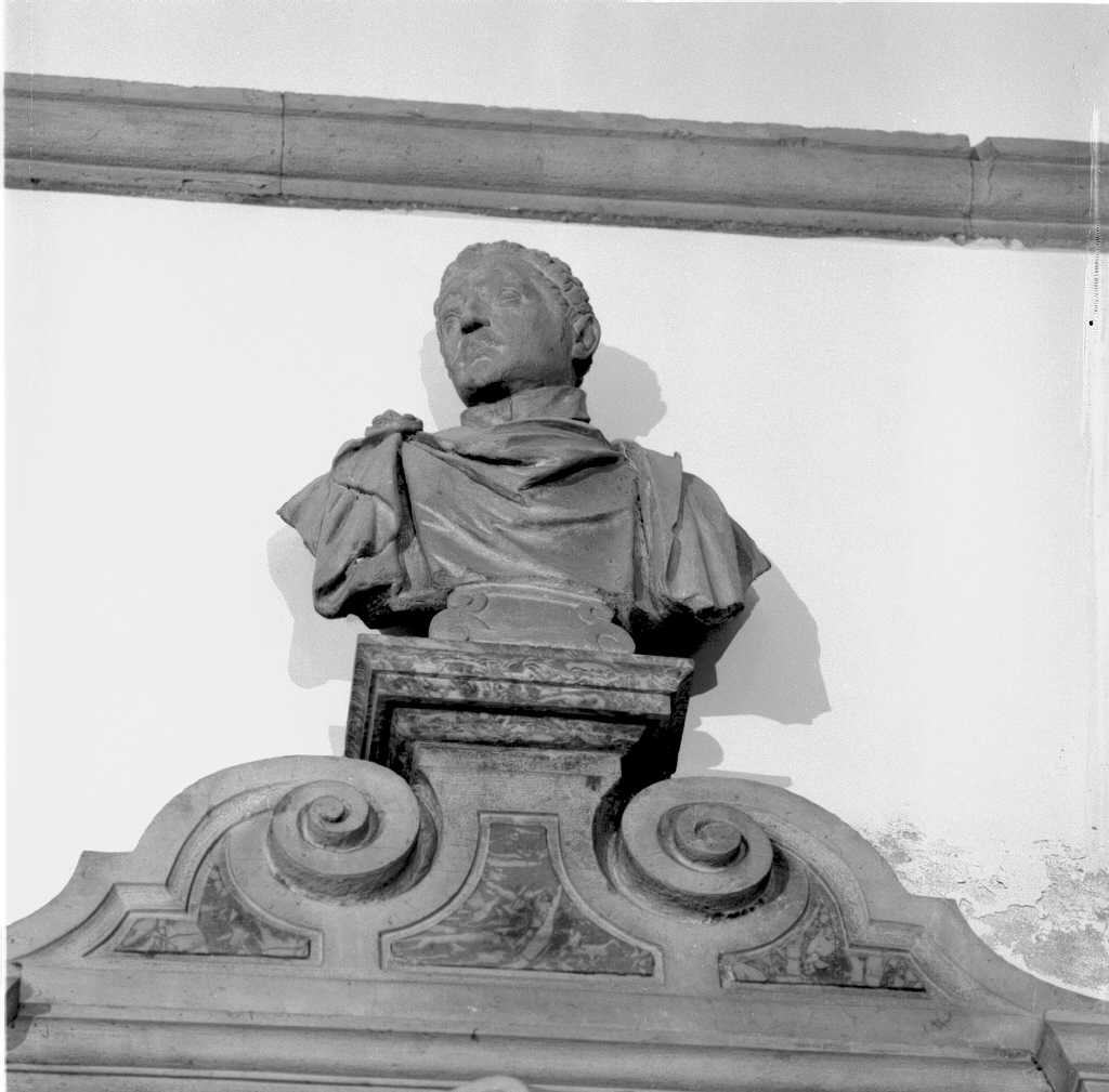 busto maschile (busto, elemento d'insieme) - ambito veneto (sec. XVII)