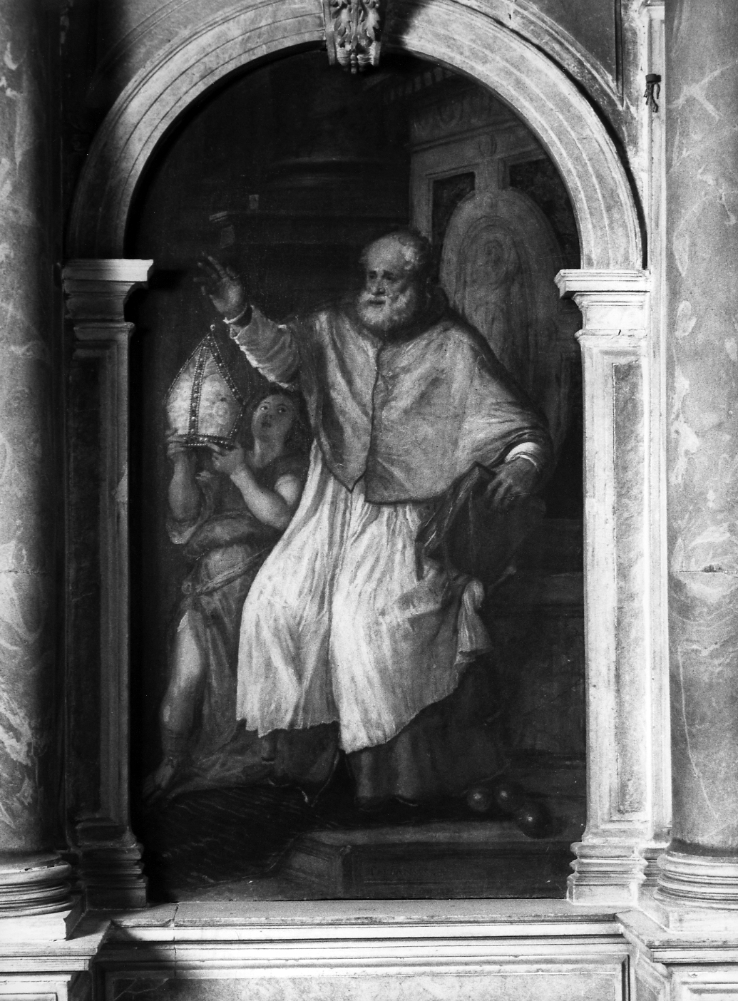 San Nicola di Bari (pala d'altare) di Vecellio Tiziano (sec. XVI)