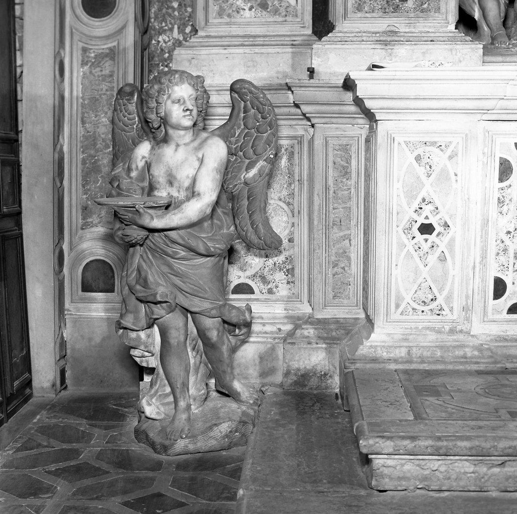angelo reggicandelabro (statua) - ambito tedesco (seconda metà sec. XVII)