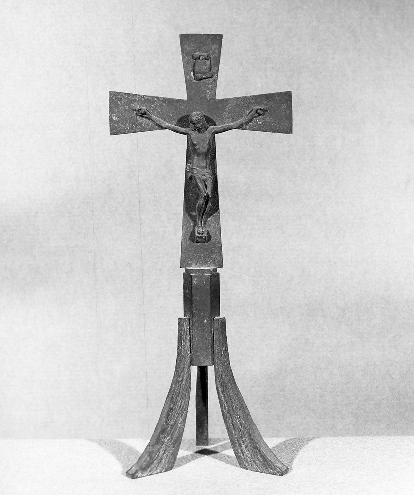 Cristo crocifisso (croce d'altare) - ambito veneto (inizio sec. XX)