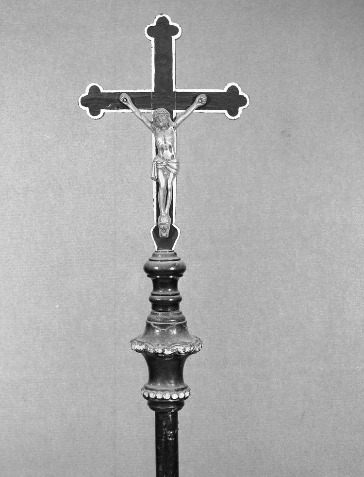 Cristo crocifisso (croce processionale) - ambito veneto (inizio sec. XX)