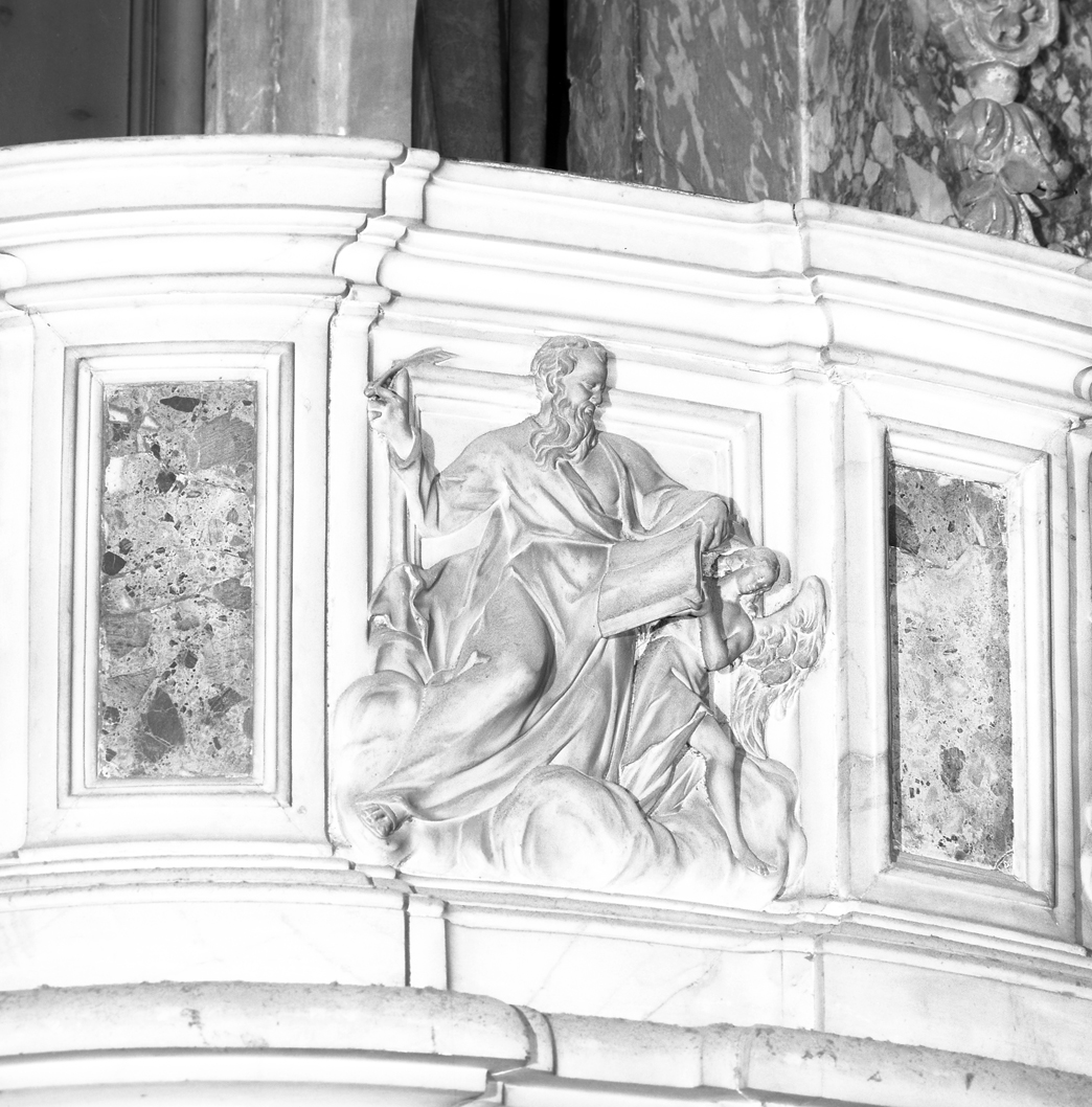 San Matteo Evangelista (rilievo, elemento d'insieme) - ambito veneto (secc. XVII/ XVIII)