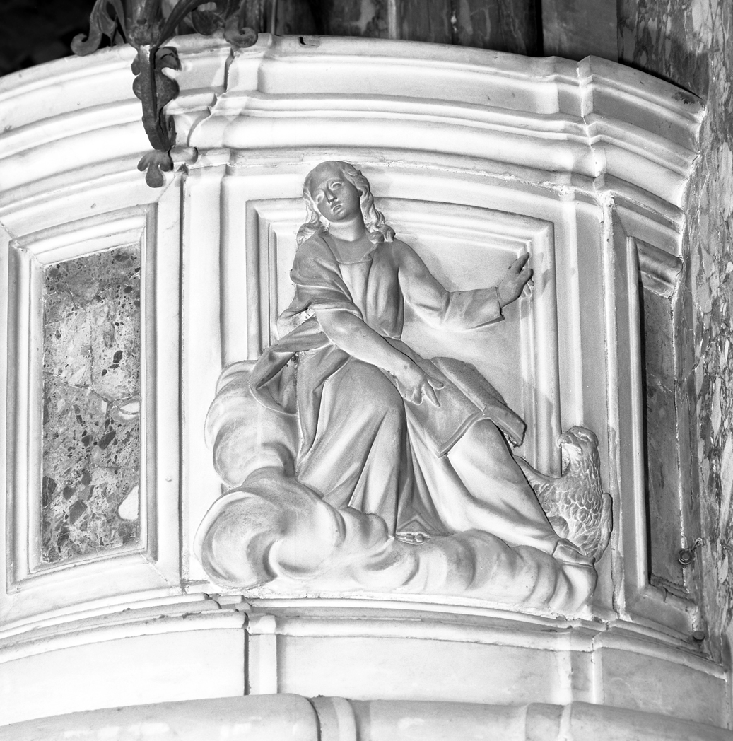 San Giovanni Evangelista (rilievo, elemento d'insieme) - ambito veneto (secc. XVII/ XVIII)