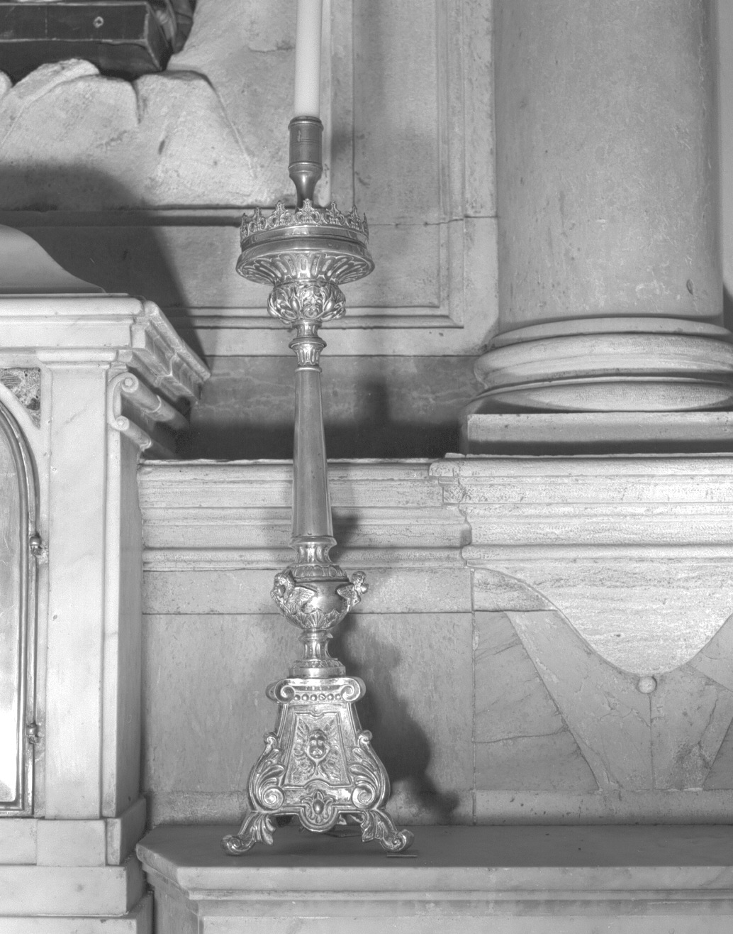 candelabro, serie - bottega veneta (ultimo quarto sec. XIX)