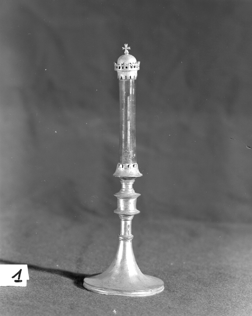 fiala di pellegrinaggio - bottega veneta (sec. XIV)