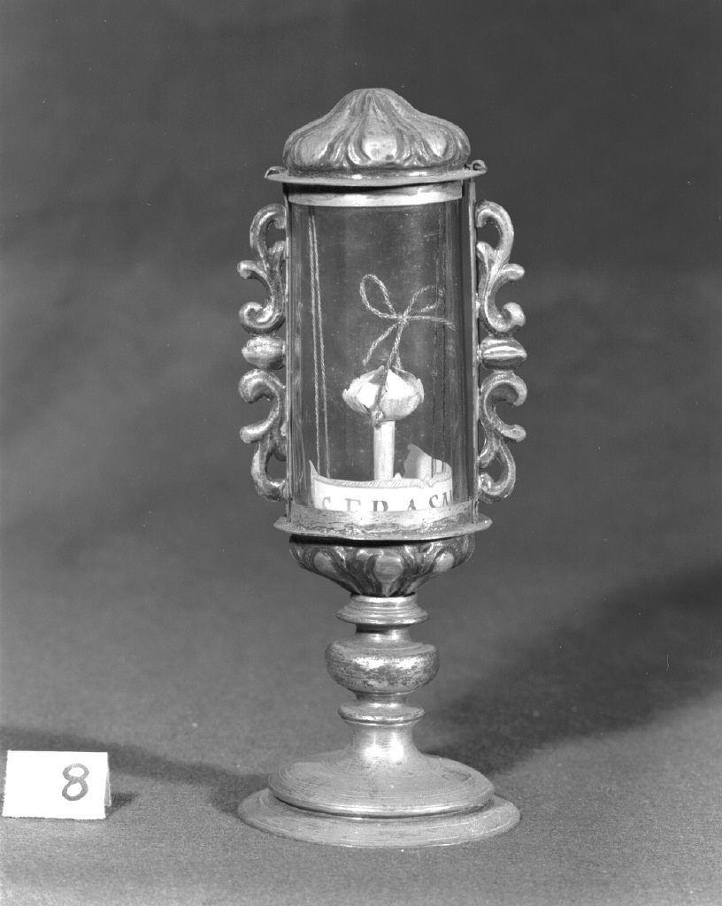 fiala di pellegrinaggio - bottega veneta (prima metà sec. XVII, sec. XVIII)