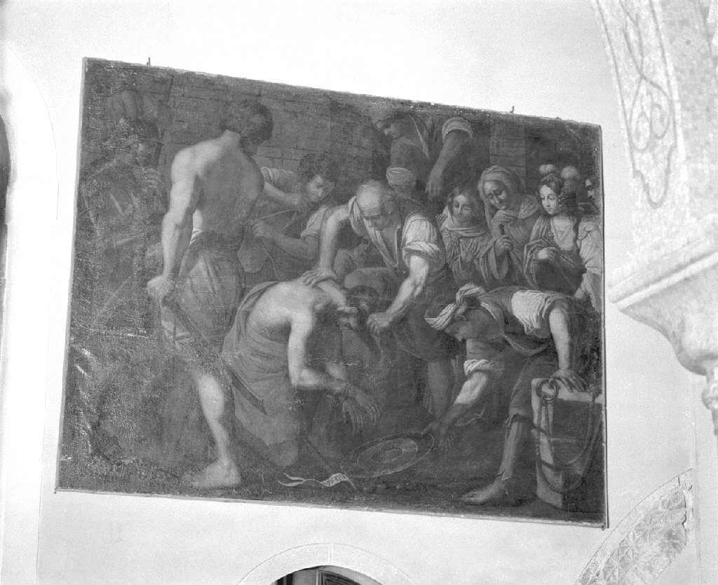 decapitazione di San Giovanni Battista (dipinto) - ambito Italia centrale (metà sec. XVII)