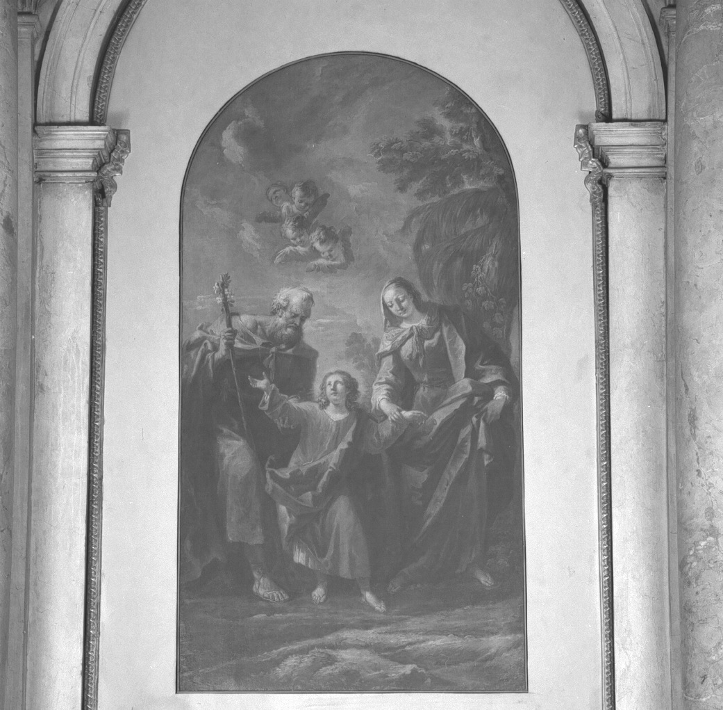 Sacra Famiglia (dipinto) di Diziani Gaspare (sec. XVIII)