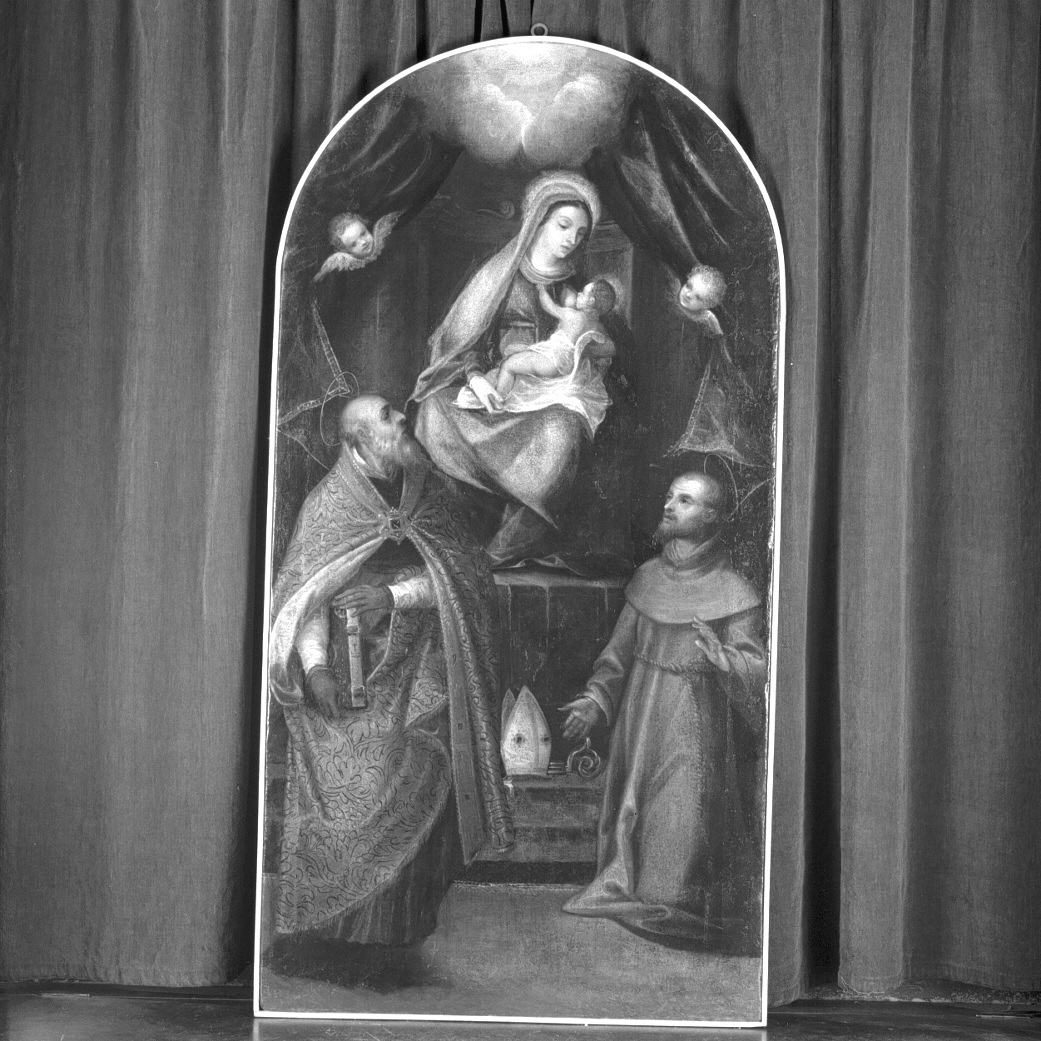 Madonna con Bambino tra i santi Antonio e Agostino (dipinto) - ambito veneto (seconda metà sec. XVI)