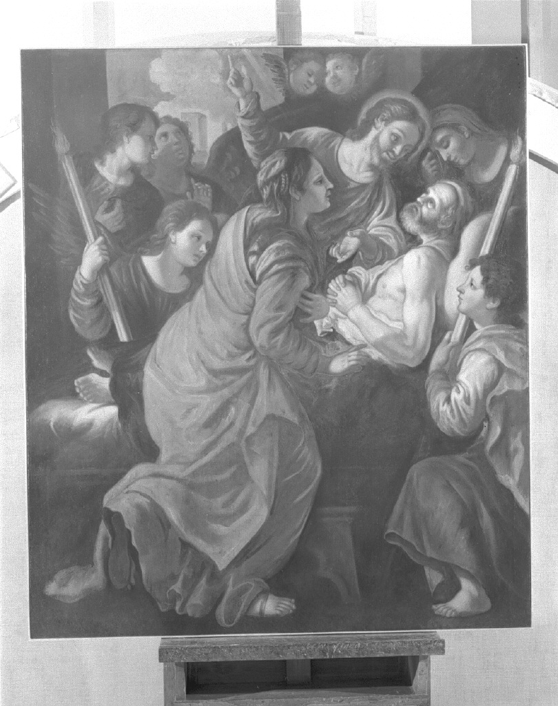 morte di San Giuseppe (dipinto) di Loth Johann Carl (cerchia) (fine sec. XVII)