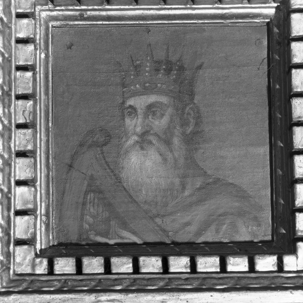 David re (dipinto, elemento d'insieme) di Vecellio Marco (ultimo quarto sec. XVI)