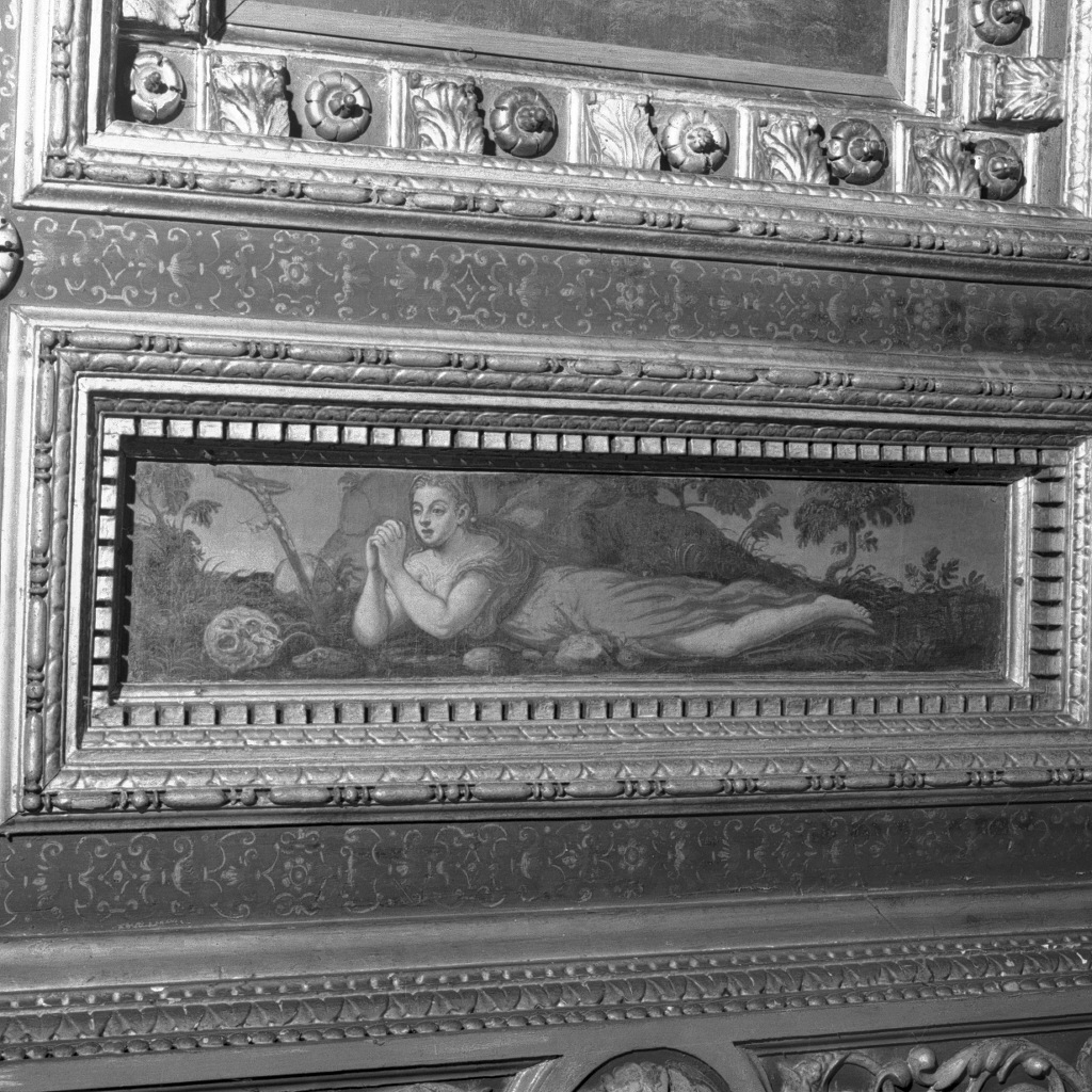 Santa Maria Maddalena (dipinto, elemento d'insieme) di Vecellio Marco (ultimo quarto sec. XVI)