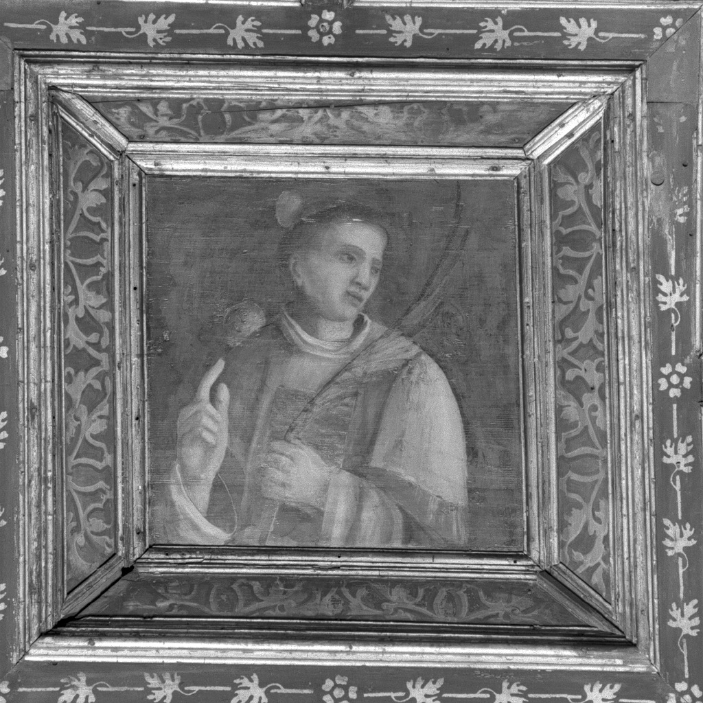 Santo Stefano (dipinto, elemento d'insieme) di Pennacchi Pier Maria, Capriolo Domenico di Bernardino (secc. XV/ XVI)