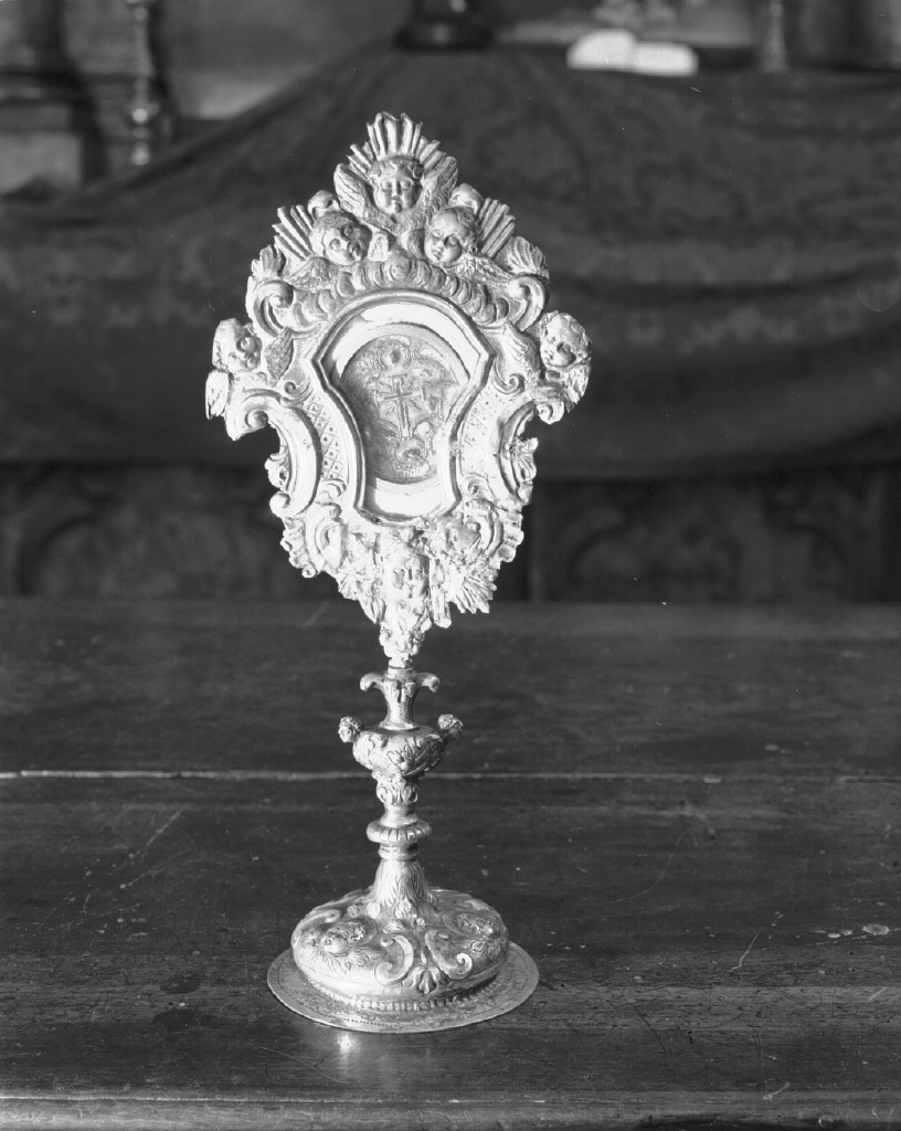 reliquiario - a ostensorio - bottega veneziana (secc. XVII/ XVIII)