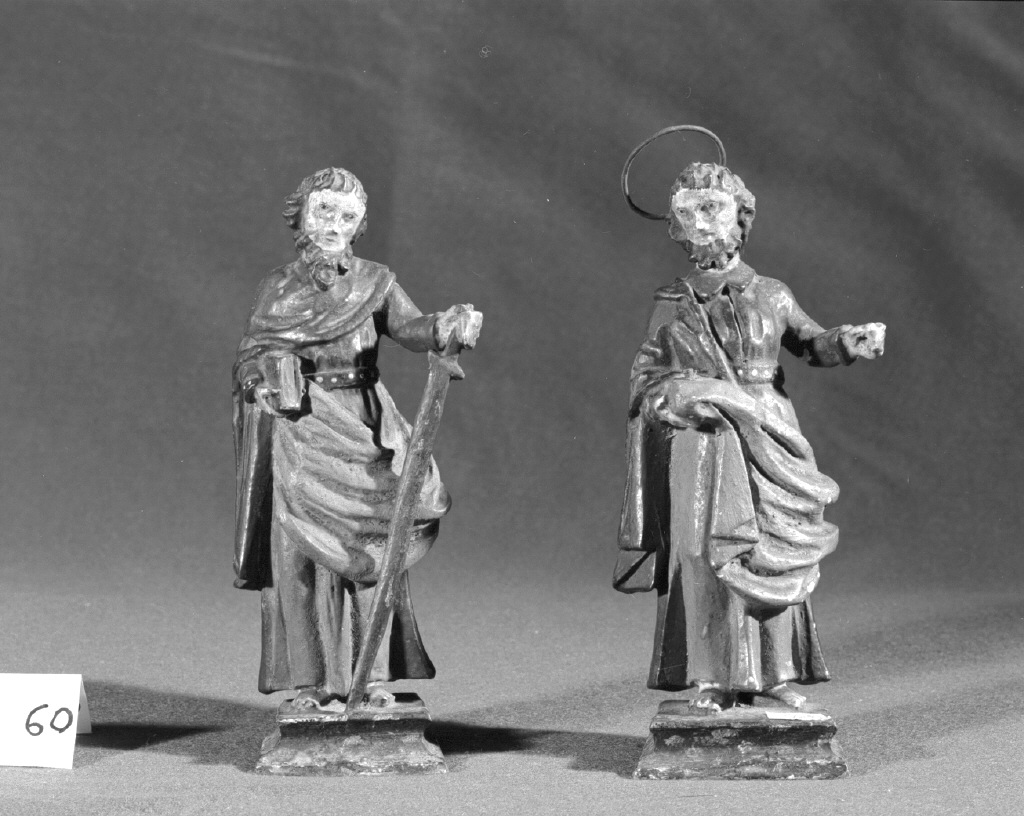 Santi Pietro e Paolo (statuetta, coppia) - ambito veneto (sec. XVII)