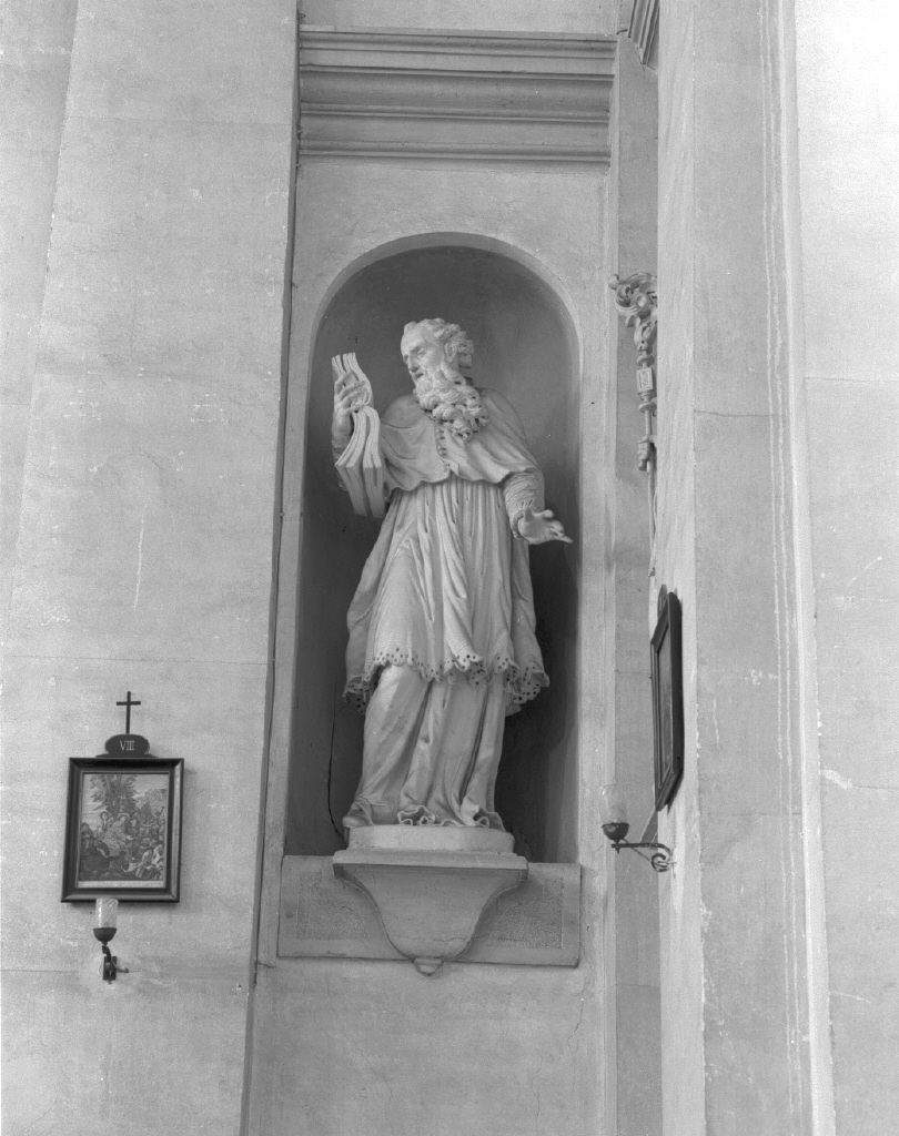 Padre della Chiesa (statua) di Marinali Angelo (seconda metà sec. XVII)