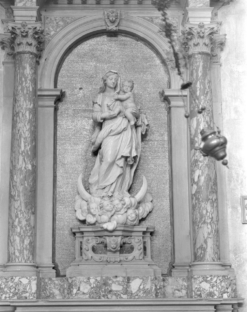 Madonna del Rosario, Madonna del Rosario/ Gesù Bambino (statua) di Marinali Angelo (seconda metà sec. XVII)