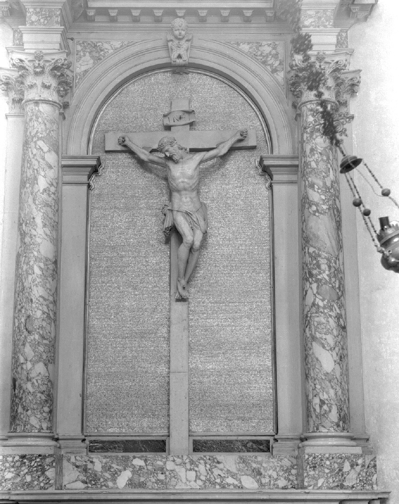 Cristo crocifisso (crocifisso) di Marinali Angelo (seconda metà sec. XVII)