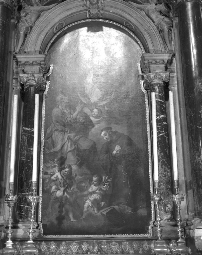 Madonna e santi (pala d'altare) di Letterini Bartolomeo (sec. XVIII)