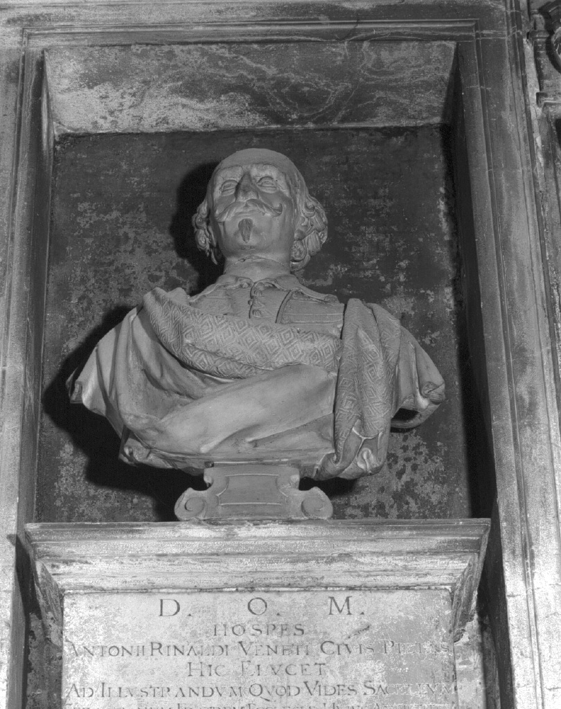 Antonio Rinaldi, busto di uomo (scultura, elemento d'insieme) - ambito veneto (secondo quarto sec. XVII)