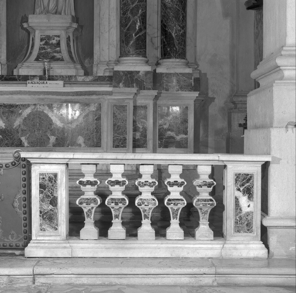 balaustrata di cappella, insieme - ambito veneto (prima metà sec. XVIII)