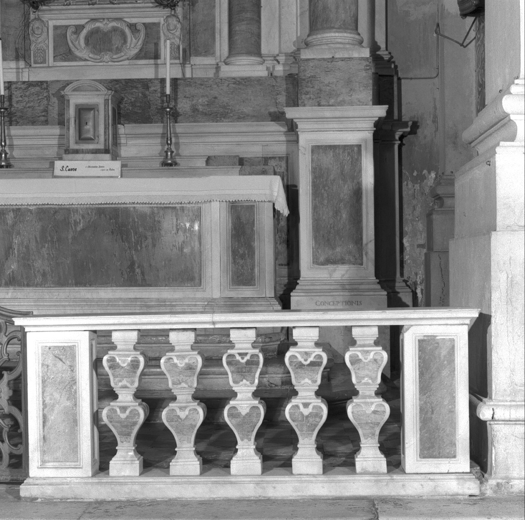 balaustrata di cappella, insieme - bottega veneta (sec. XVIII)