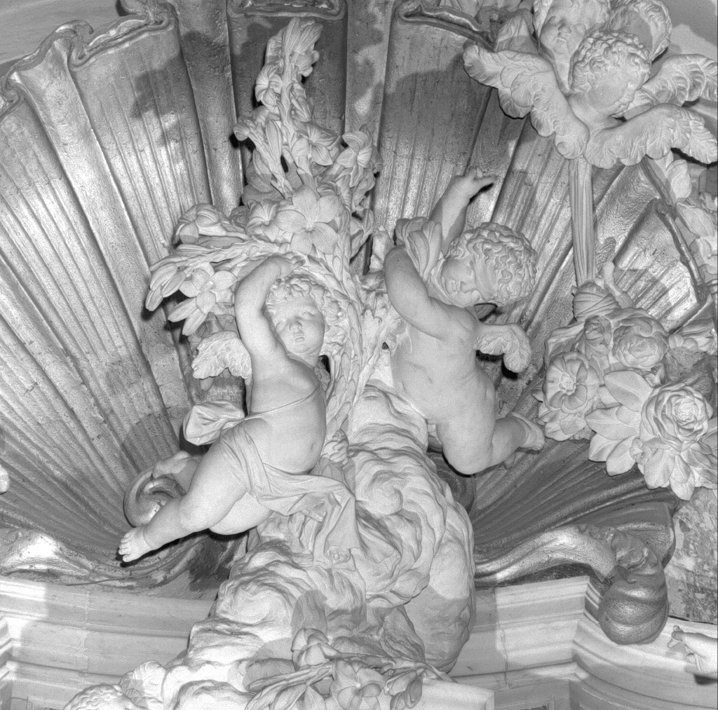 putti alati (gruppo scultoreo) - ambito veneto (sec. XVIII)