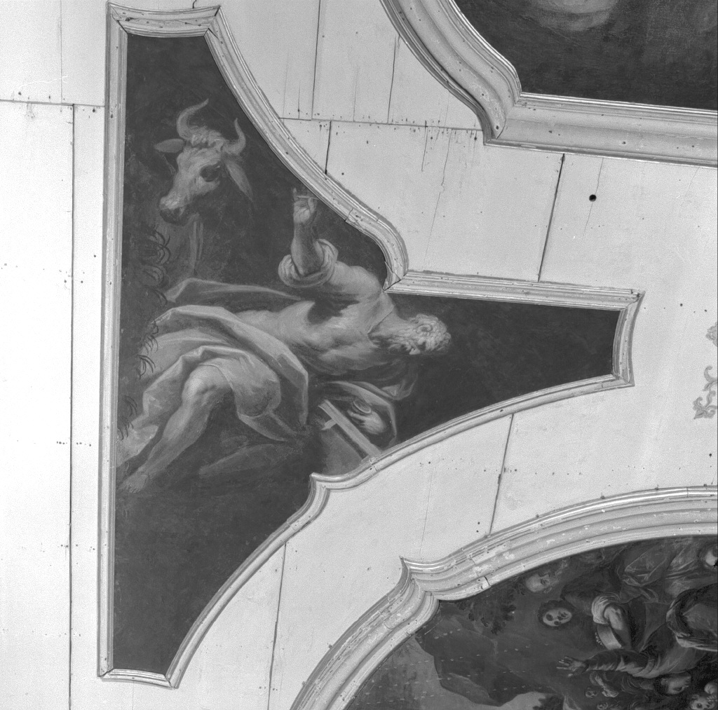 San Luca (dipinto, elemento d'insieme) di Negretti Jacopo detto Palma il Giovane (sec. XVI)