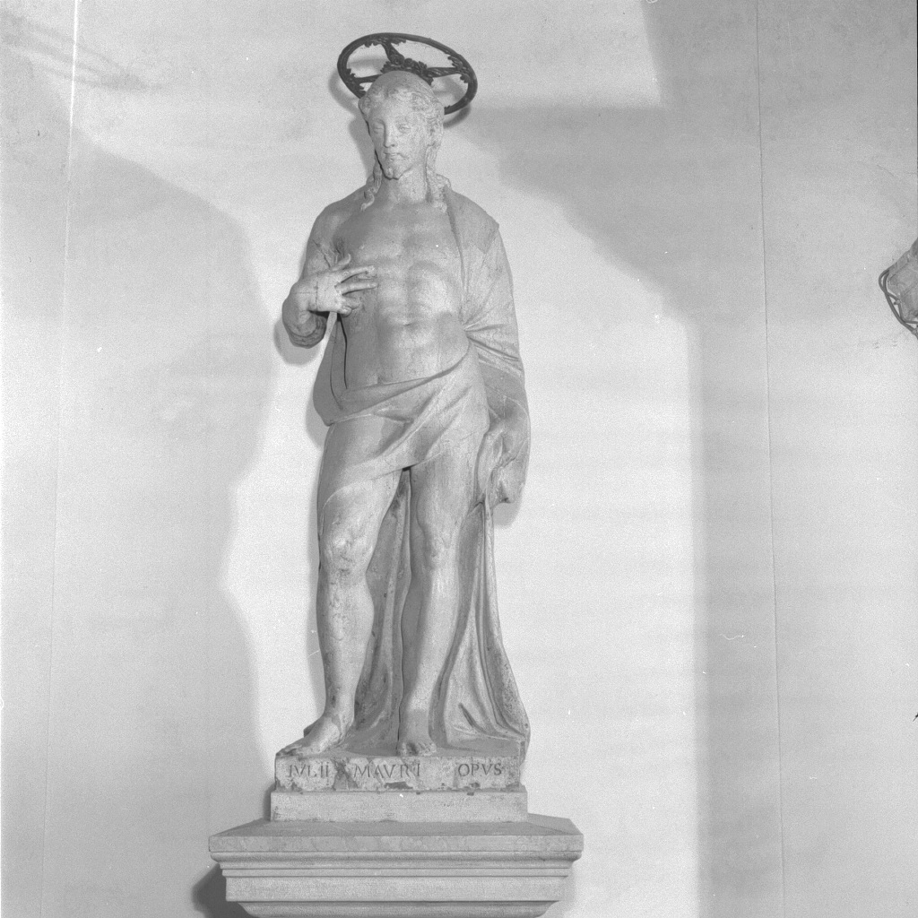 Cristo redentore (statua) di Del Moro Giulio (sec. XVI)