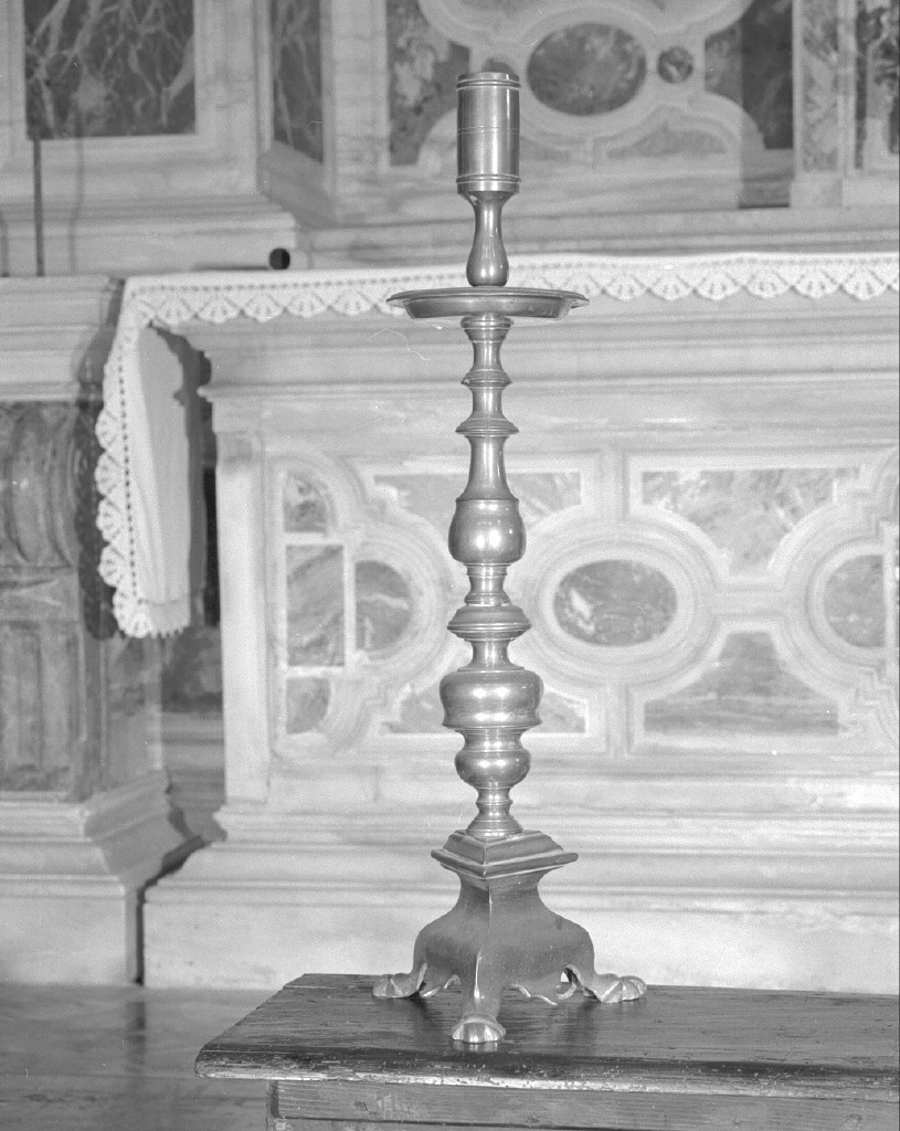 candeliere - bottega veneta (secc. XVII/ XVIII)