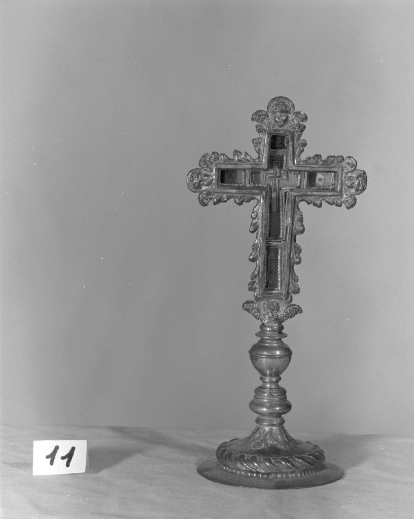 reliquiario - a croce - bottega veneta (sec. XVII)