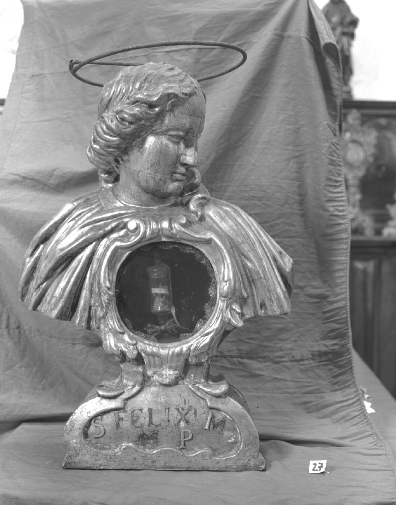 reliquiario - a busto - bottega veneziana (seconda metà sec. XVIII)