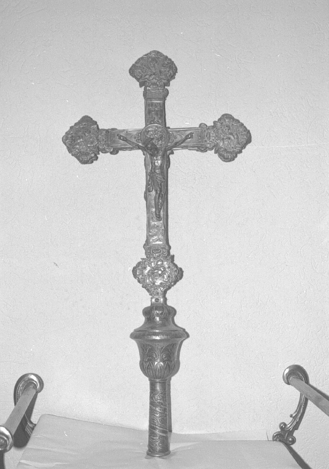 croce processionale - ambito veneto (seconda metà sec. XVII)