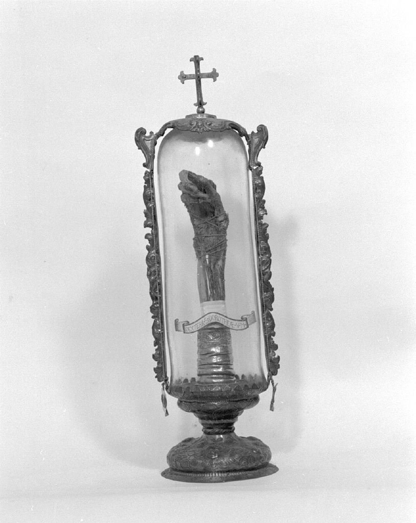 fiala di pellegrinaggio - bottega veneziana (secc. XVII/ XVIII)