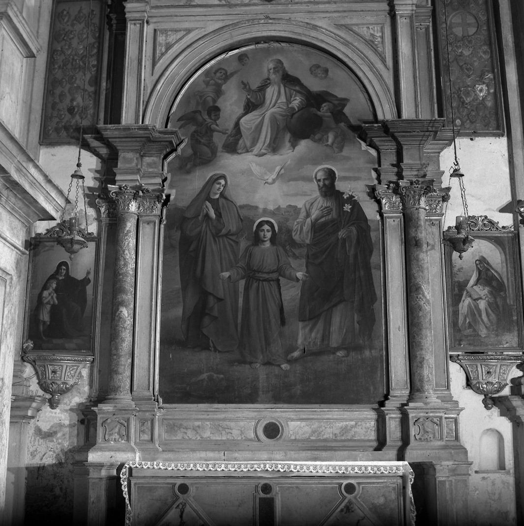 Sacra Famiglia e Trinità (pala d'altare) - ambito veneto (prima metà sec. XIX)