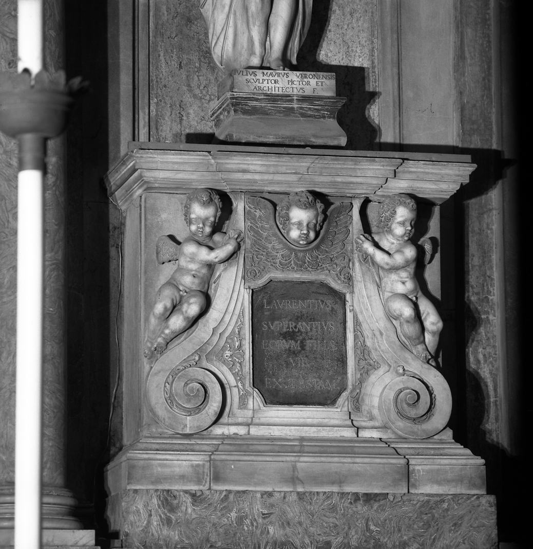 angeli e cherubini (piedistallo, elemento d'insieme) di Del Moro Giulio (inizio sec. XVII)