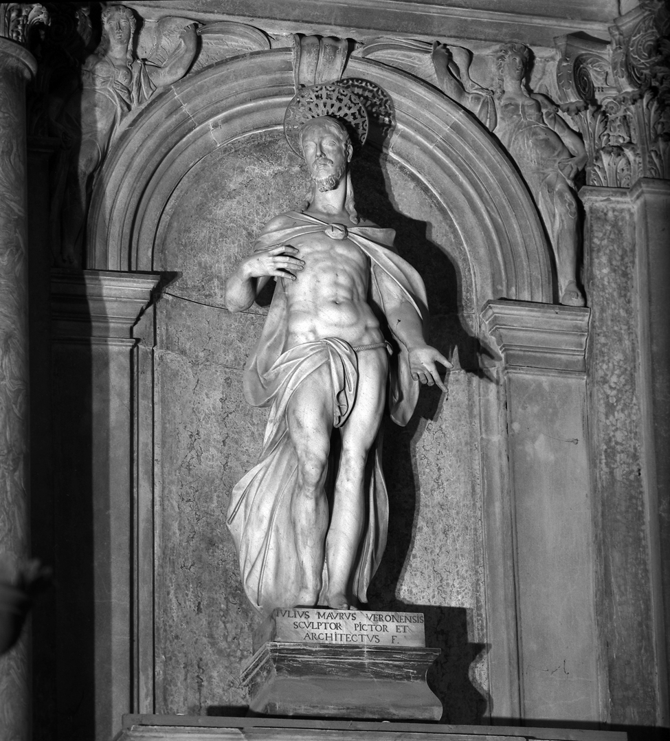 Cristo Salvatore (statua) di Del Moro Giulio (inizio sec. XVII)