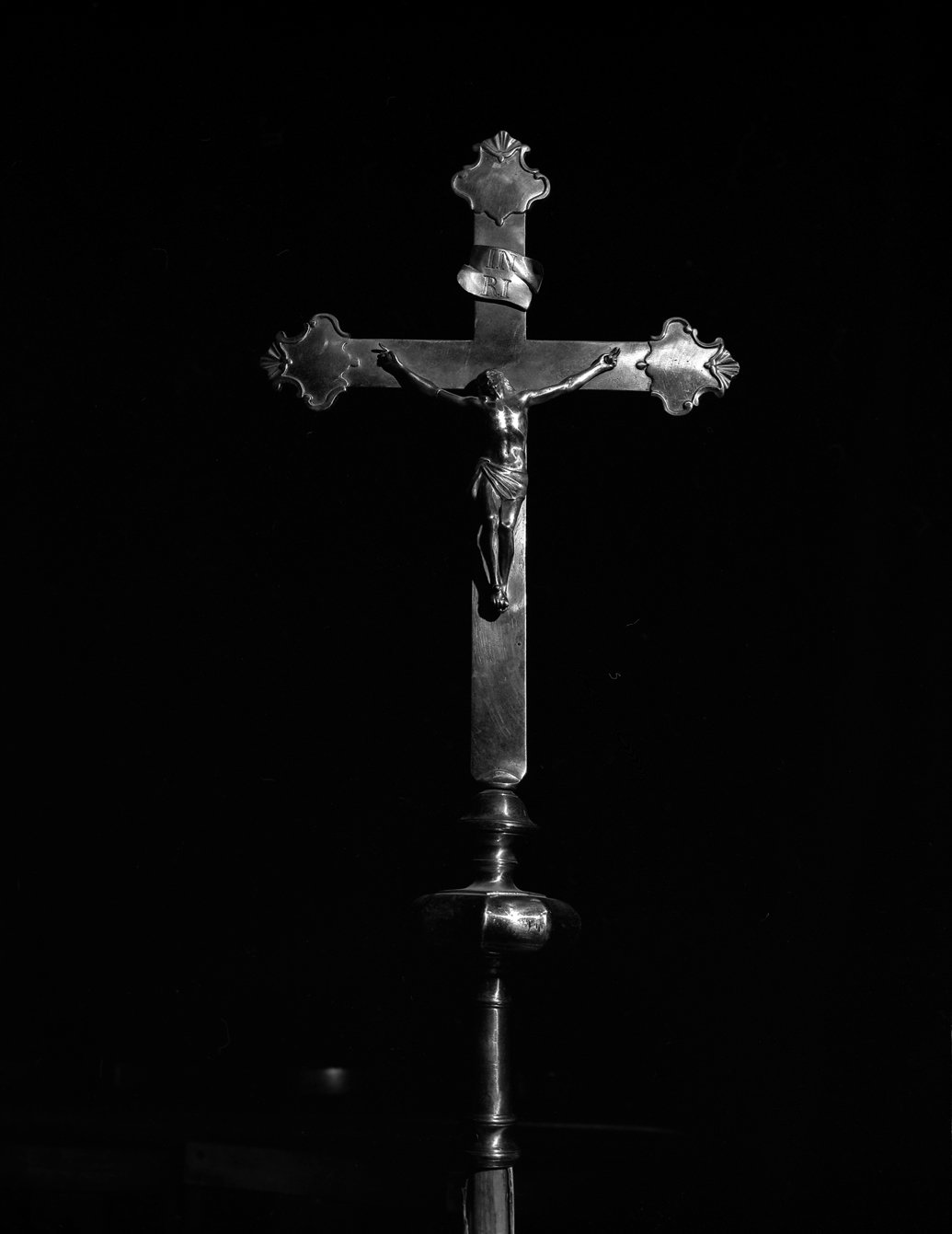 Cristo crocifisso (croce processionale) - ambito veneto (sec. XIX)