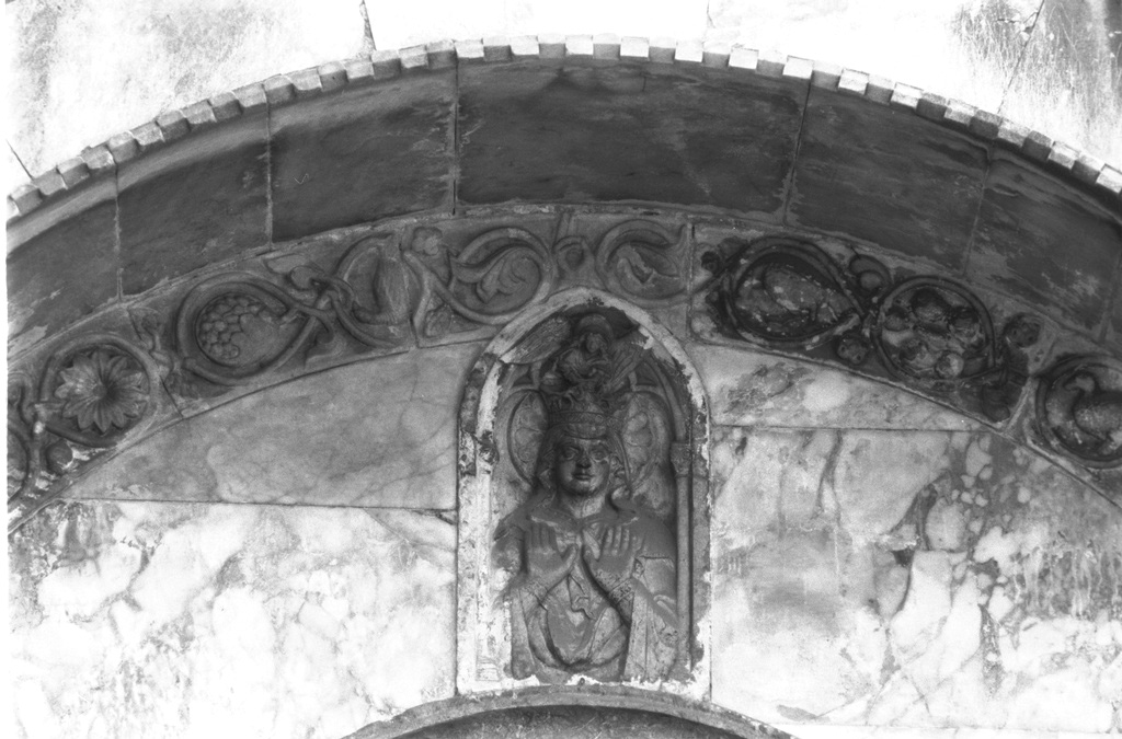 Madonna annunciata e Angelo annunciante (rilievo) - ambito bizantino (sec. XIII)