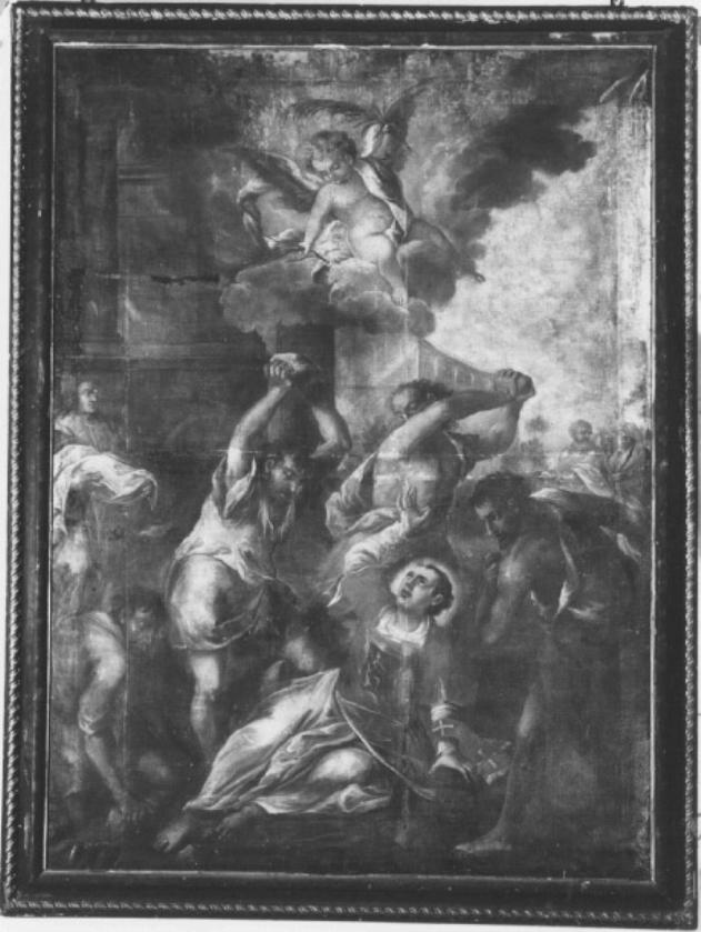 La lapidazione di S. Stefano (dipinto) - ambito veneto (secc. XVII/ XVIII)
